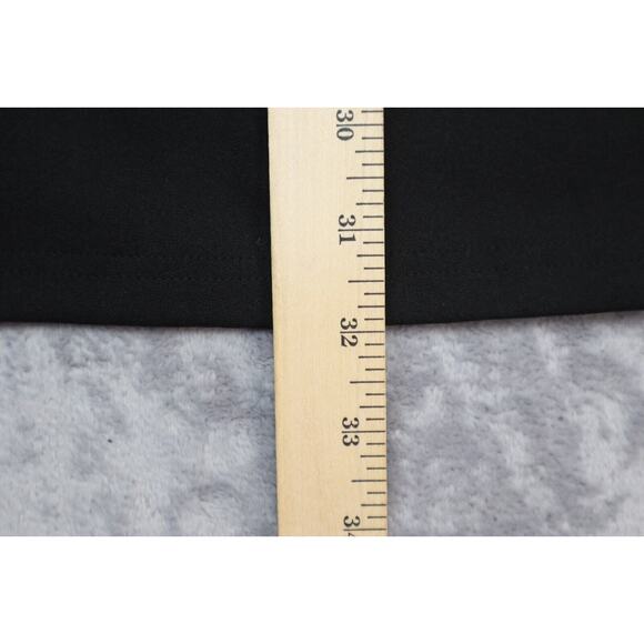 She + Sky Dress Womens Medium Black Knee Length Short Sleeve V-Neck Lace Accent - Picture 4 of 16